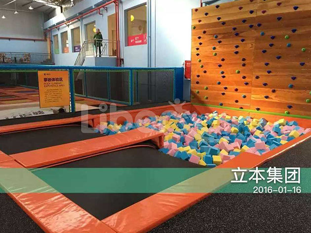 娱乐健身新型蹦床实物照片