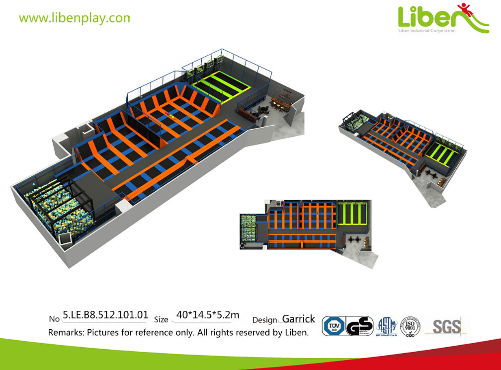 蹦床公园三视图