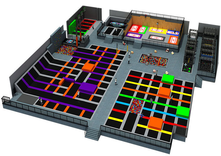 蹦床公园效果图