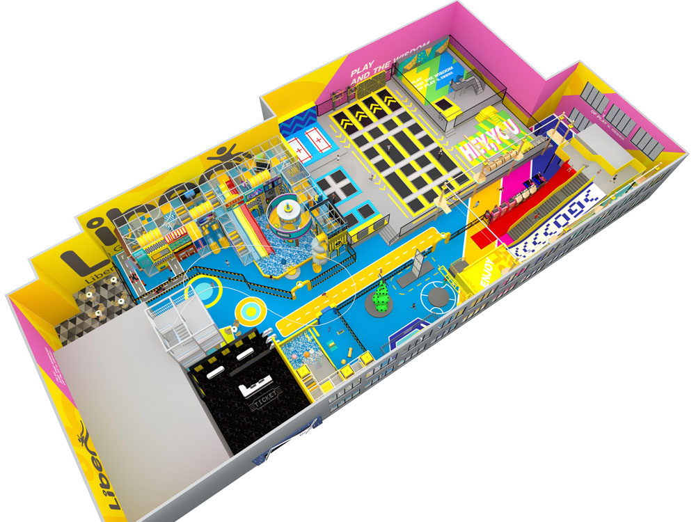 室内大型商场蹦床主题乐园
